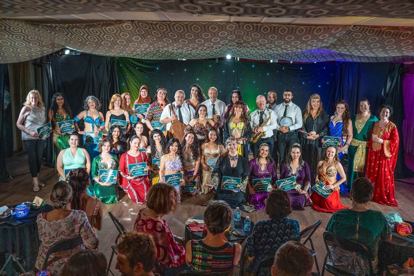 Jrisi sharing Basboussa at the Live Music Summer Intensive
