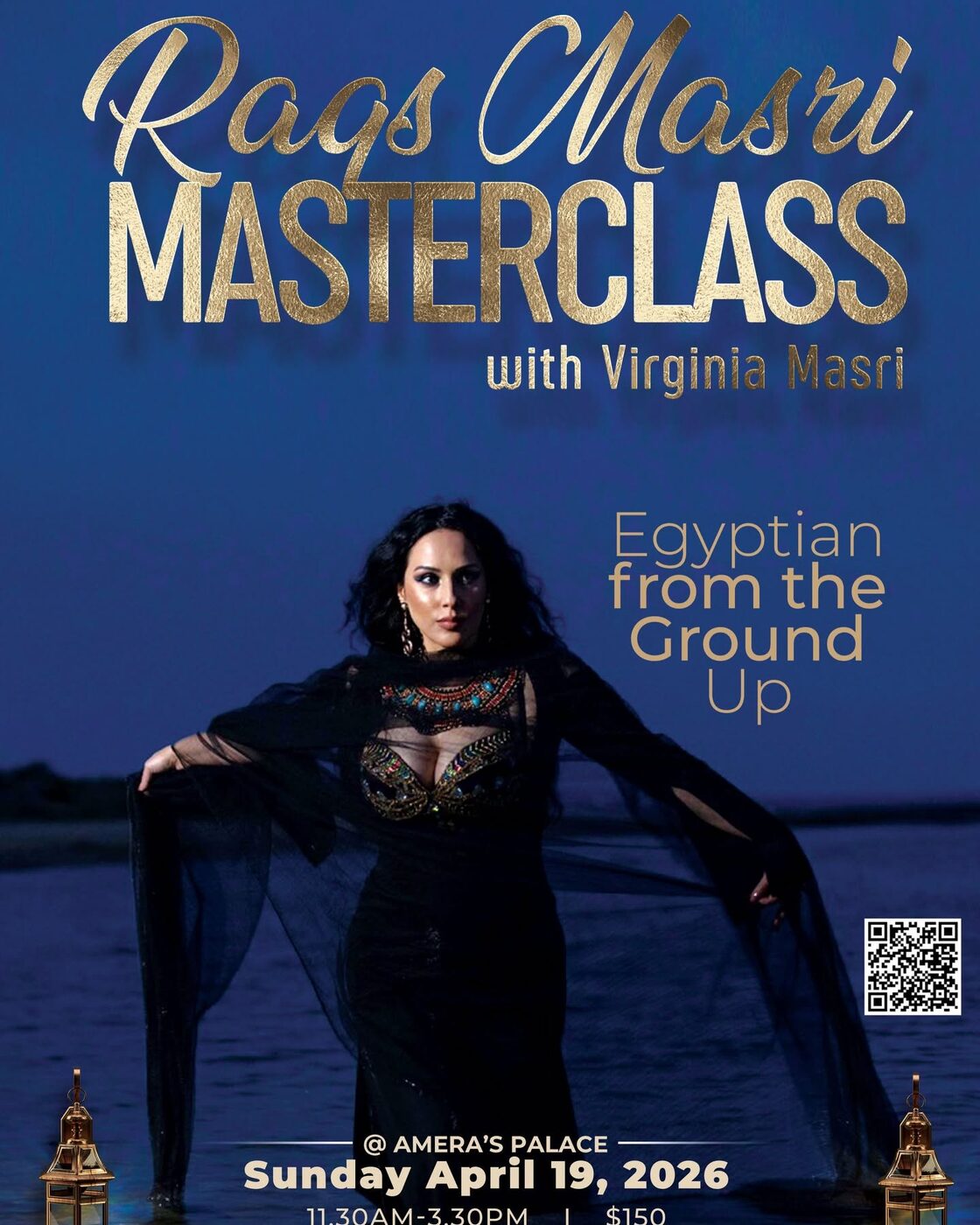 Raqs Masri Masterclass with Virginia Masri event flyer